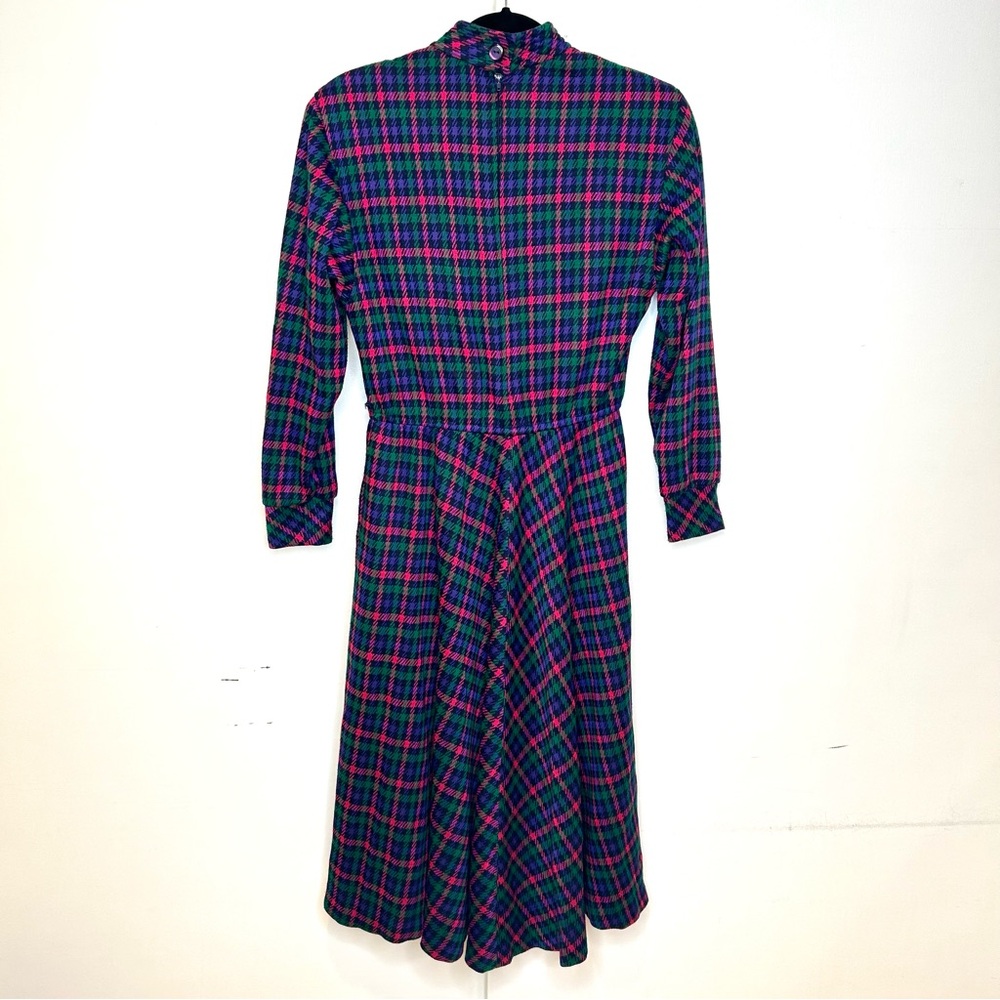 Vintage California Design by Dorothy Samuel Plaid Midi Dress